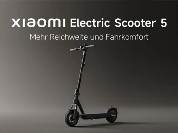 Xiaomi Electric Scooter 5, 350 W, 60 km Reichweite, mit Straßenzulassung