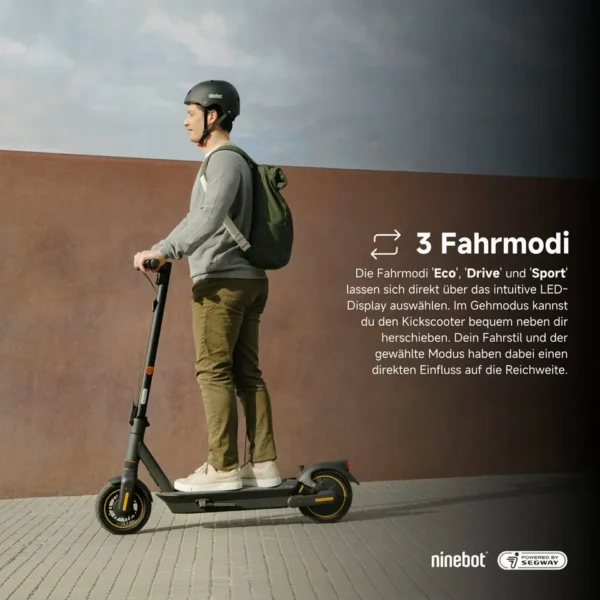 Segway KickScooter MAX G2, bis zu 70 km Reichweite, 20 km/h Geschwindigkeit, Straßenzulassung